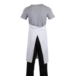 Whites Bistro Apron Polycotton White with Pocket
