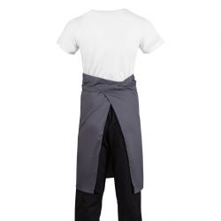 Whites Bistro Apron Polycotton Charcoal with Pocket