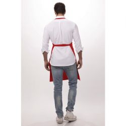 Chef Works Bib Apron Red