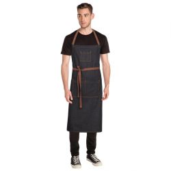 Chef Works Urban Memphis Wide Bib Apron Black