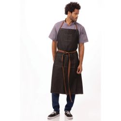 Chef Works Urban Memphis Wide Bib Apron Black