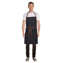 Chef Works Urban Memphis Bib Apron Black