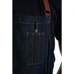 Chef Works Urban Memphis Bib Apron Indigo