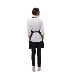 Chef Works Two Patch Pocket Bib Apron Black
