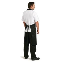 Whites Bib Apron Polycotton Black XL