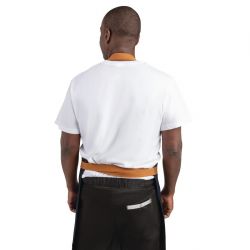 Southside Bib Apron Denim Blue with Tan Ties