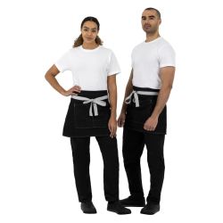 Southside Waist Apron Denim Black with Grey Ties