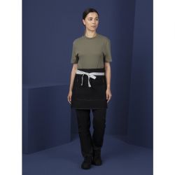 Southside Waist Apron Denim Black with Grey Ties
