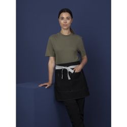 Southside Waist Apron Denim Black with Grey Ties