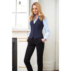Brook Taverner Womens Houston Slim Leg Chinos Black