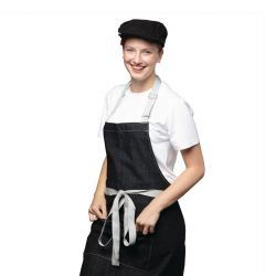 Chef Works Urban Rockford Pigment Dye Canvas Flat Cap Steel Grey