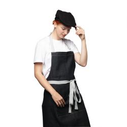 Chef Works Urban Rockford Pigment Dye Canvas Flat Cap Steel Grey