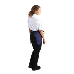 Whites Short Bistro Apron Navy Blue