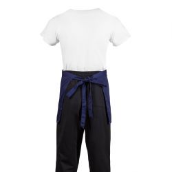 Whites Short Bistro Apron Navy Blue