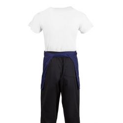 Whites Short Bistro Apron Navy Blue