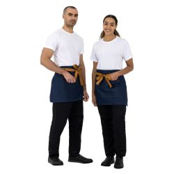 Southside Waist Apron Denim Blue with Tan Ties