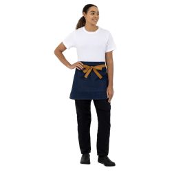 Southside Waist Apron Denim Blue with Tan Ties