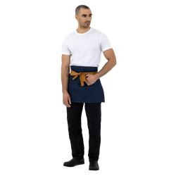 Southside Waist Apron Denim Blue with Tan Ties