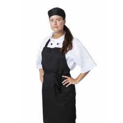 Nisbets Essentials Bib Apron Polycotton Black (2 pack)