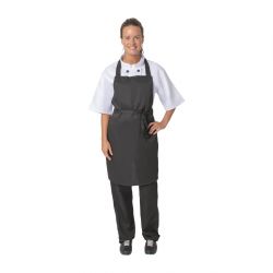 Nisbets Essentials Bib Apron Polycotton Black (2 pack)