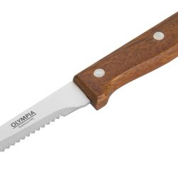 Olympia Steak Knives Wooden Handle (12 pack)