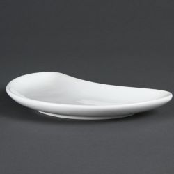 Olympia Whiteware Crescent Salad Plates 200mm (12 Pack)