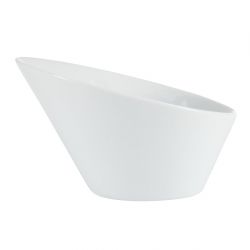 Olympia Whiteware Oval Sloping Bowls 154x 133mm 335ml (4 Pack)