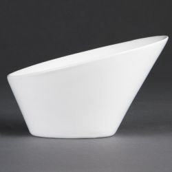 Olympia Whiteware Oval Sloping Bowls 176x 203mm (3 Pack)