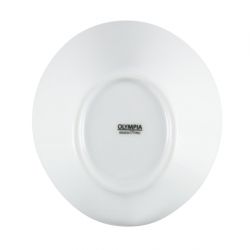 Olympia Whiteware Oval Sloping Bowls 154x 133mm 335ml (4 Pack)