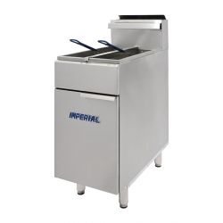 Imperial Twin Tank Twin Basket Free Standing Gas Fryer IFS-2525