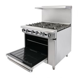 Imperial 6 Burner Gas Oven Range IR6