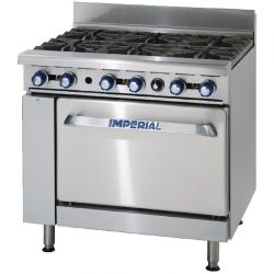 Imperial 6 Burner Gas Oven Range IR6