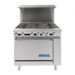 Imperial 6 Burner Gas Oven Range IR6