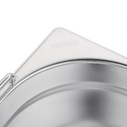 Vogue Stainless Steel Gastronorm Tray With Handles 100mm