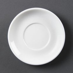 Olympia Whiteware Stacking Espresso Saucers (12 Pack)