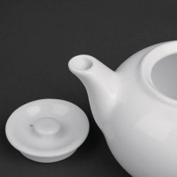 Olympia Whiteware Teapots 876ml (4 Pack)