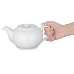 Olympia Whiteware Teapots 876ml (4 Pack)