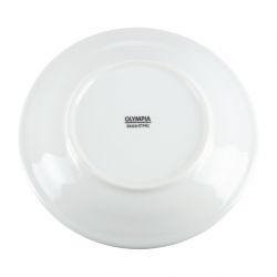 Olympia Whiteware Wide Rimmed Plates 165mm (12 Pack)