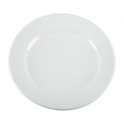 Olympia Whiteware Wide Rimmed Plates 165mm (12 Pack)