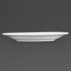 Olympia Whiteware Wide Rimmed Plates 165mm (12 Pack)