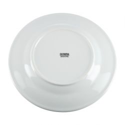 Olympia Whiteware Wide Rimmed Plates 202mm (12 Pack)