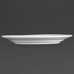 Olympia Whiteware Wide Rimmed Plates 202mm (12 Pack)
