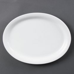 Olympia Whiteware Oval Platters 295mm (6 Pack)