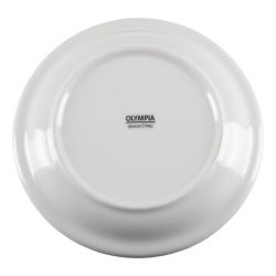 Olympia Whiteware Narrow Rimmed Plates 150mm (12 Pack)