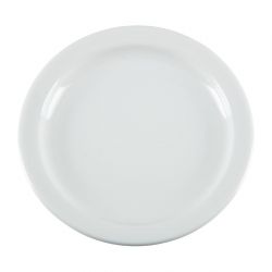 Olympia Whiteware Narrow Rimmed Plates 150mm (12 Pack)