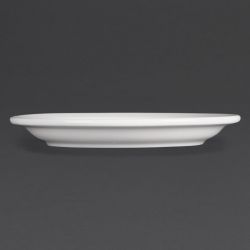 Olympia Whiteware Narrow Rimmed Plates 150mm (12 Pack)