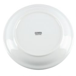 Olympia Whiteware Narrow Rimmed Plates 180mm (12 Pack)