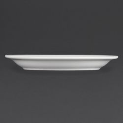 Olympia Whiteware Narrow Rimmed Plates 202mm (12 Pack)