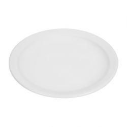 Olympia Whiteware Narrow Rimmed Plates 250mm (12 Pack)
