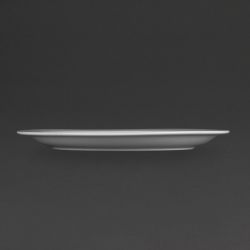 Olympia Whiteware Narrow Rimmed Plates 280mm (6 Pack)